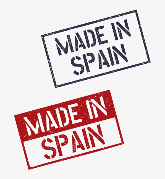 Made in Spain stamp set, Spanish product labels — Stock Vector