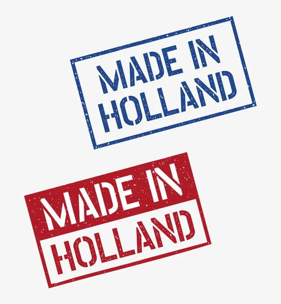 Fabriqué en Hollande ensemble de timbres, Étiquettes produit Pays-Bas — Image vectorielle