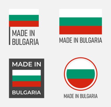 Bulgaristan 'da üretilmiş etiketler ve Bulgar ürün amblemi