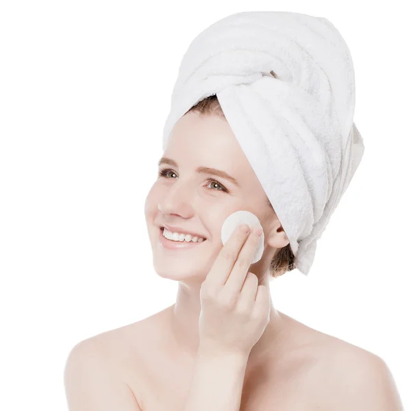 Young woman with perfect health skin of face — Stock Photo, Image