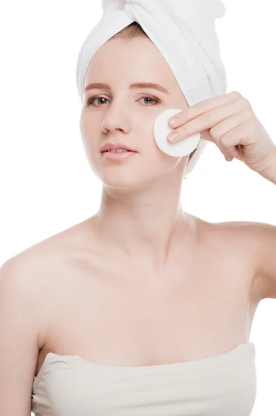 Young woman with perfect health skin of face — Stock Photo, Image