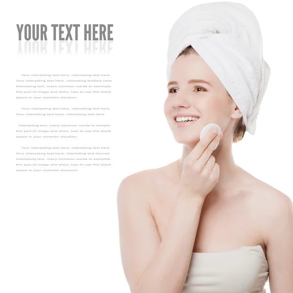 Young woman with perfect health skin of face — Stock Photo, Image