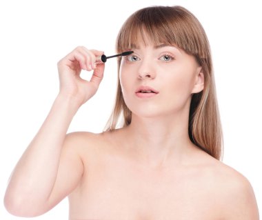 güzel bir kadınla fırça alıp yapmak