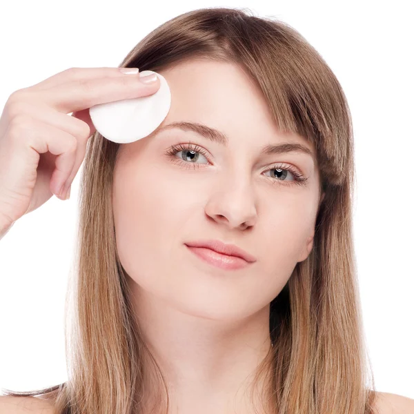 Young woman with perfect health skin of face — Stock Photo, Image