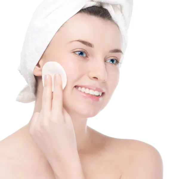 Young woman with perfect health skin of face — Stock Photo, Image