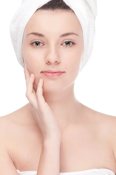 Young woman with perfect health skin of face — Stock Photo, Image