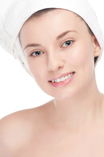 Young woman with perfect health skin of face — Stock Photo, Image