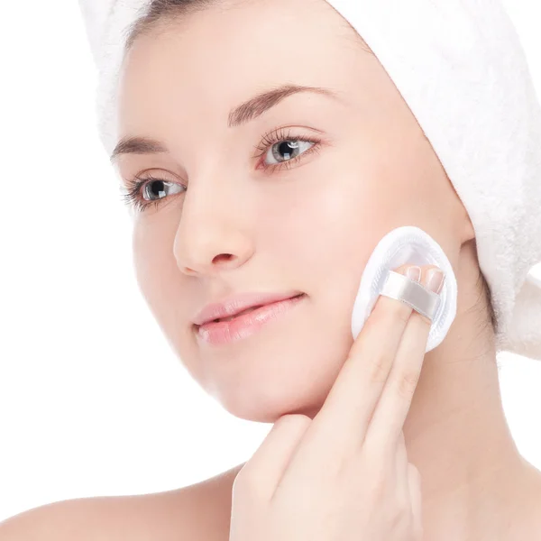 Young woman with perfect health skin of face — Stock Photo, Image