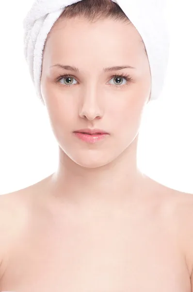 Portrait of young woman with perfect skin — Stock Photo, Image