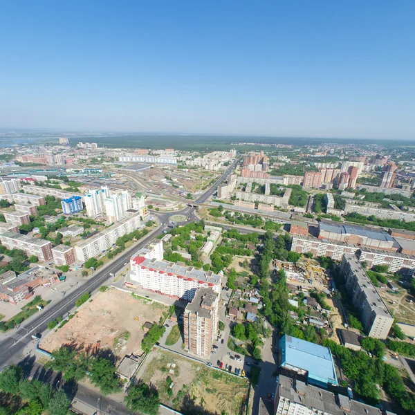 Letecký pohled na město — Stock fotografie