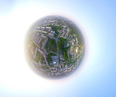Hava (helikopter havadan Şehir Manzaralı)