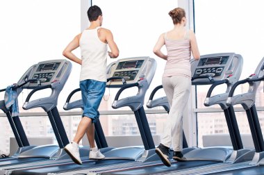 kadın ve erkek spor egzersiz.