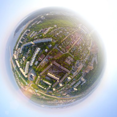 Hava (helikopter havadan Şehir Manzaralı)