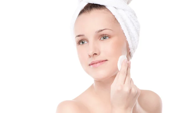 Young woman with perfect health skin of face — Stock Photo, Image