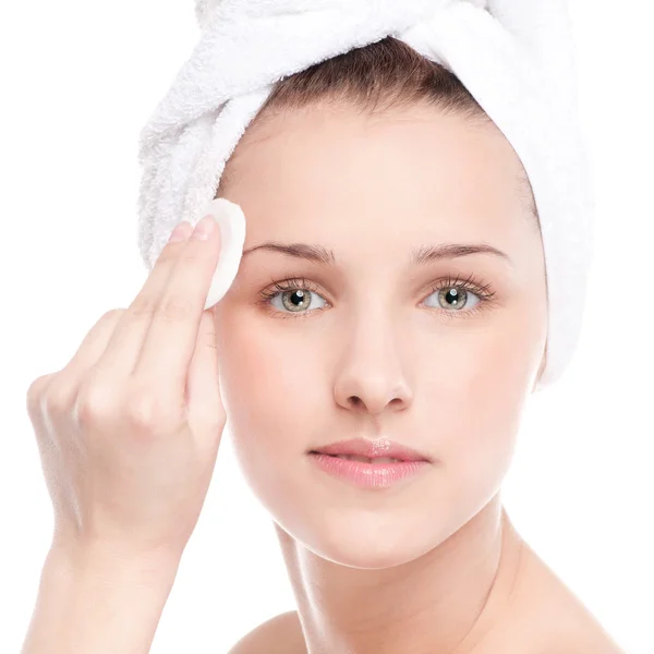 Young woman with perfect health skin of face — Stock Photo, Image