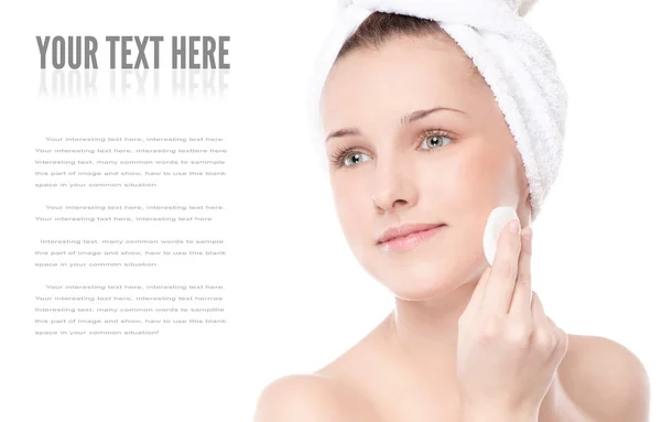 Young woman with perfect health skin of face — Stock Photo, Image