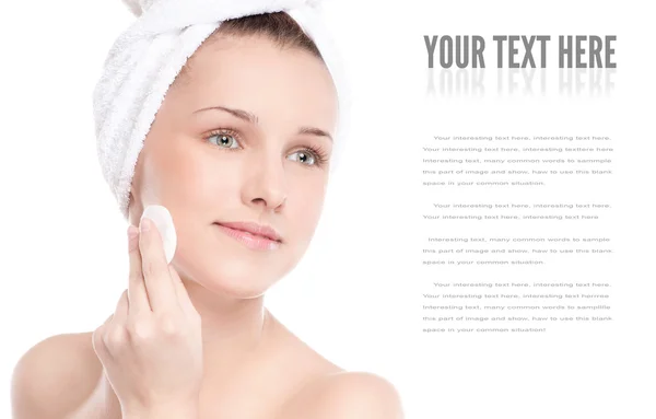 Woman with perfect health skin of face — Stock Photo, Image