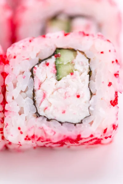 Japanese food restaurant, sushi maki gunkan roll plate or platter set. Sushi set and composition