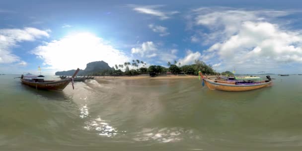 360 Belle Plage Sable Marin Ciel Grand Soleil Dans Les — Video