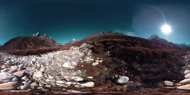 Aldeia Dingboche Pheriche Nepal Ponto Básico Pista Acampamento Base Everest — Vídeo de Stock