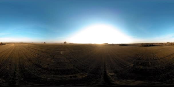 360 Вигляд Повітря Низький Політ Над Сільським Літнім Пейзажем Нескінченним — стокове відео