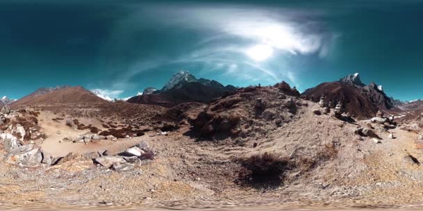 Dingboche Pheriche Village Непалі Базова Точка Будь Якої Колії Базового — стокове відео