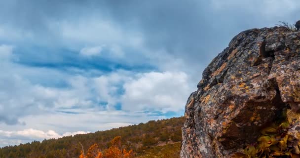 Mountain Lake Time Lapse Sommaren Eller Hösten Tid Vild Natur — Stockvideo