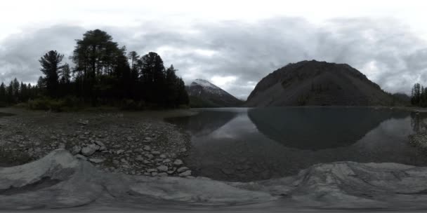 360 Lago Montagna Estate Autunno Natura Selvaggia Montagna Rurale Valle — Video Stock