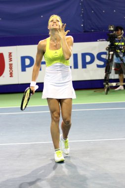 Pattaya, Tayland - Ma 3:maria kirilenko sabine Almanya Almanya'nın tenis maçı ptt Pattaya üzerinde Rusya kazanmak, pattaya, Tayland 3 Şubat 2013 dusit thani pattaya, 2013 açın.