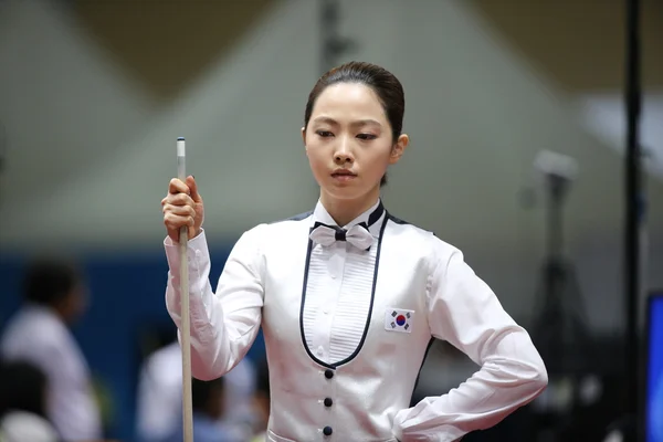 Cha Yu-Ram jugador de billar de Corea del Sur —  Fotos de Stock