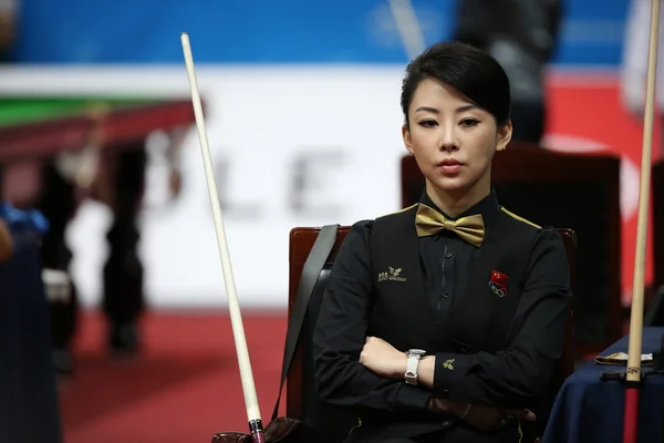 Pan xiaoting bilardo oyuncusu Çin — Stok fotoğraf