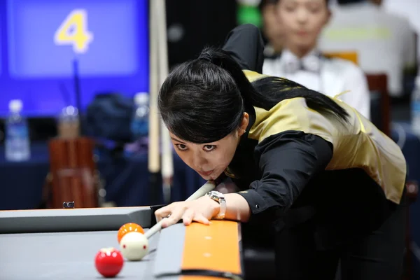 Pan xiaoting bilardo oyuncusu Çin — Stok fotoğraf