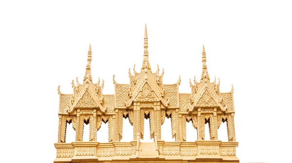 Craved yellow castle symbol of sakonnakhon, thailand — Stock Photo, Image