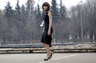 Güzel bir kadının portresi.