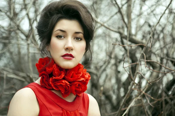 Portrait of a beautiful woman — Stock Photo, Image