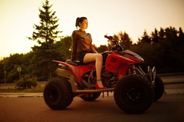 Güzel bir kadının portresi.