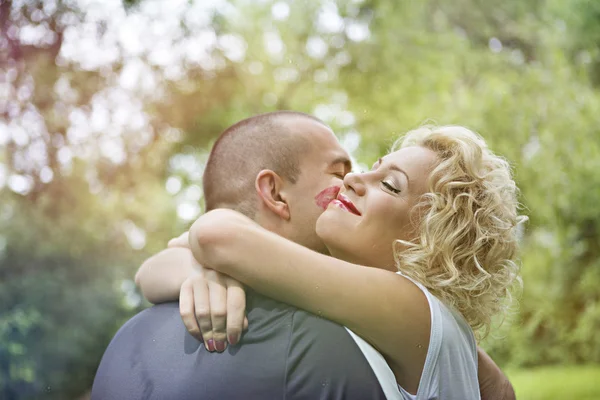 Portrait of beautiful loving couple — Stock Photo, Image