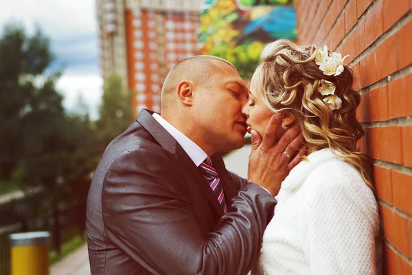 Retrato de um casal, marido e mulher, casamento — Fotografia de Stock