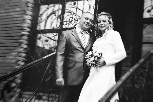 Çift, karı ve koca, düğün portre — Stok fotoğraf