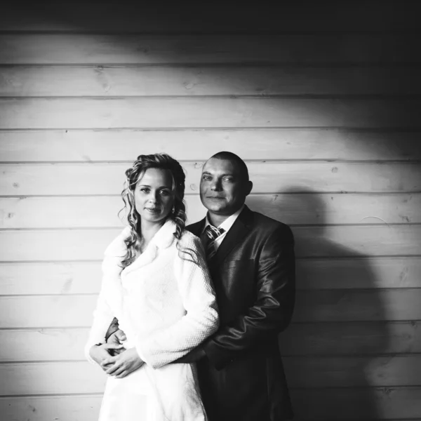 Retrato de una pareja, marido y mujer, boda — Foto de Stock