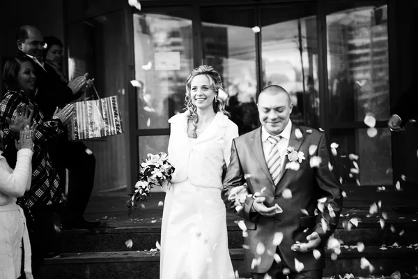 รูปคู่รัก สามีและภรรยา งานแต่งงาน — ภาพถ่ายสต็อก