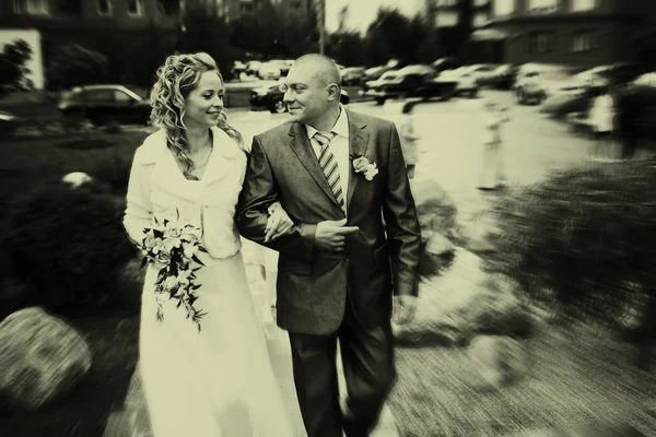 Porträt eines Paares, Mann und Frau, Hochzeit — Stockfoto