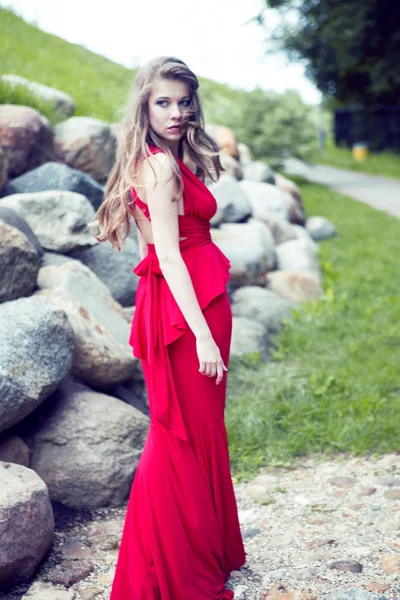 Retrato de mulher bonita — Fotografia de Stock