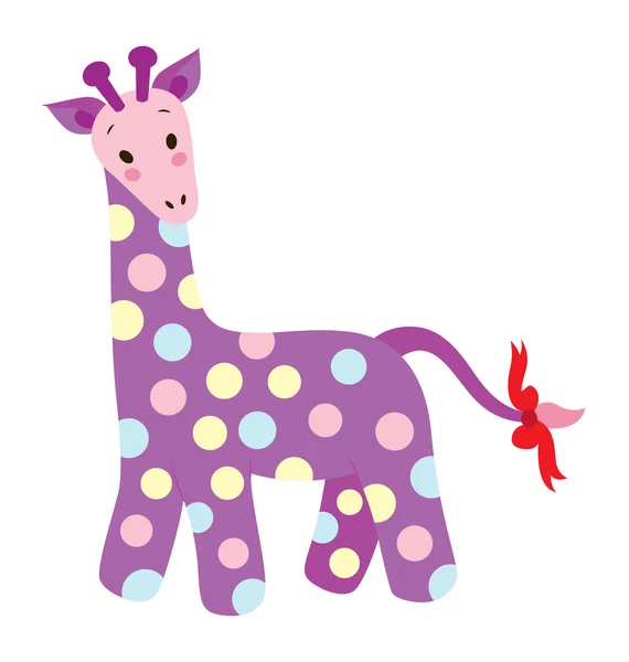 Girafa fofa — Vetor de Stock