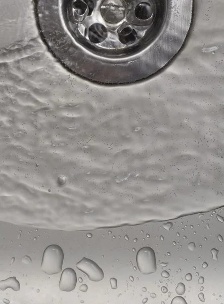 Water in sink — Stock Photo, Image
