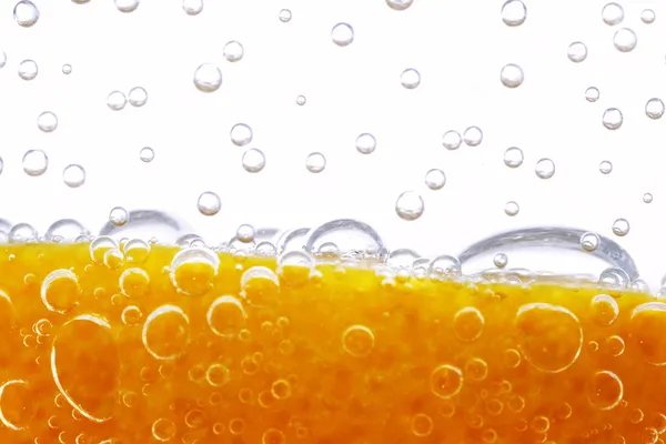 Orange with bubbles — Stock Photo, Image