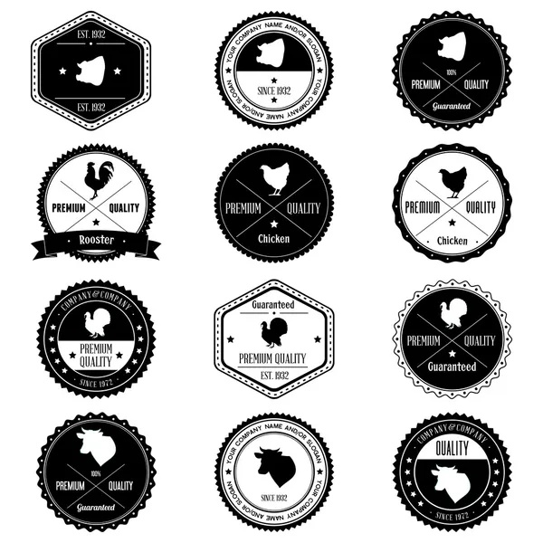 Badge vintage Animal Farm Collection — Image vectorielle