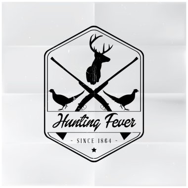 Hunting Fever Badge clipart