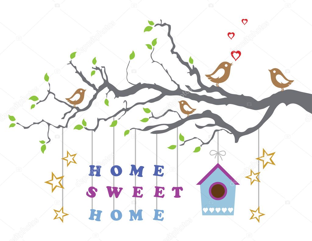 Home sweet home moving-in new house greeting card