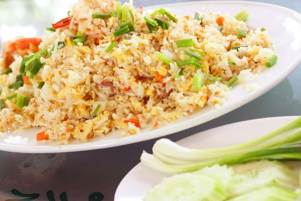 Gaya Macro Fried rice thai — Stok Foto